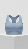 Ice Blue Racerback Performance Bra